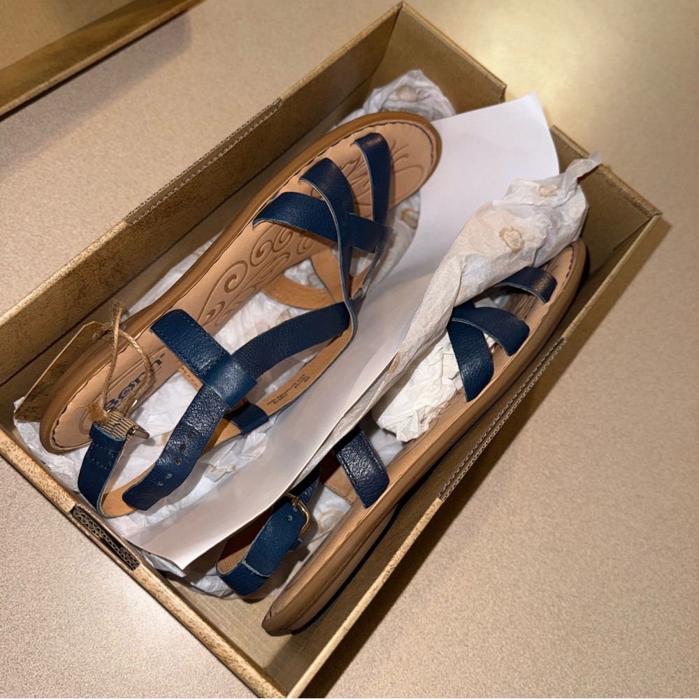 Born women’s size 9 M Eryka Blue Marine Fig - Picture 6 of 7